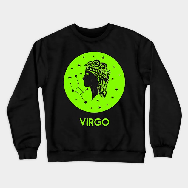 Virgo Zodiac Sign Crewneck Sweatshirt by teeshirtmarket